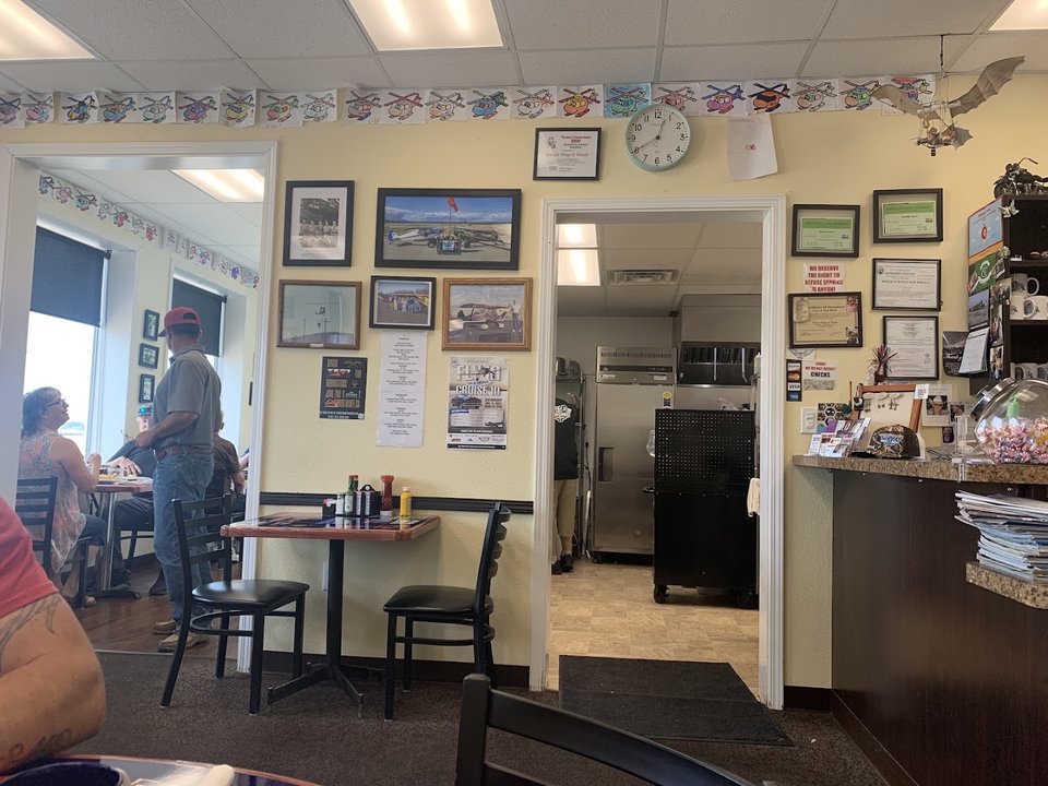Family restaurant seating with a cozy feel.