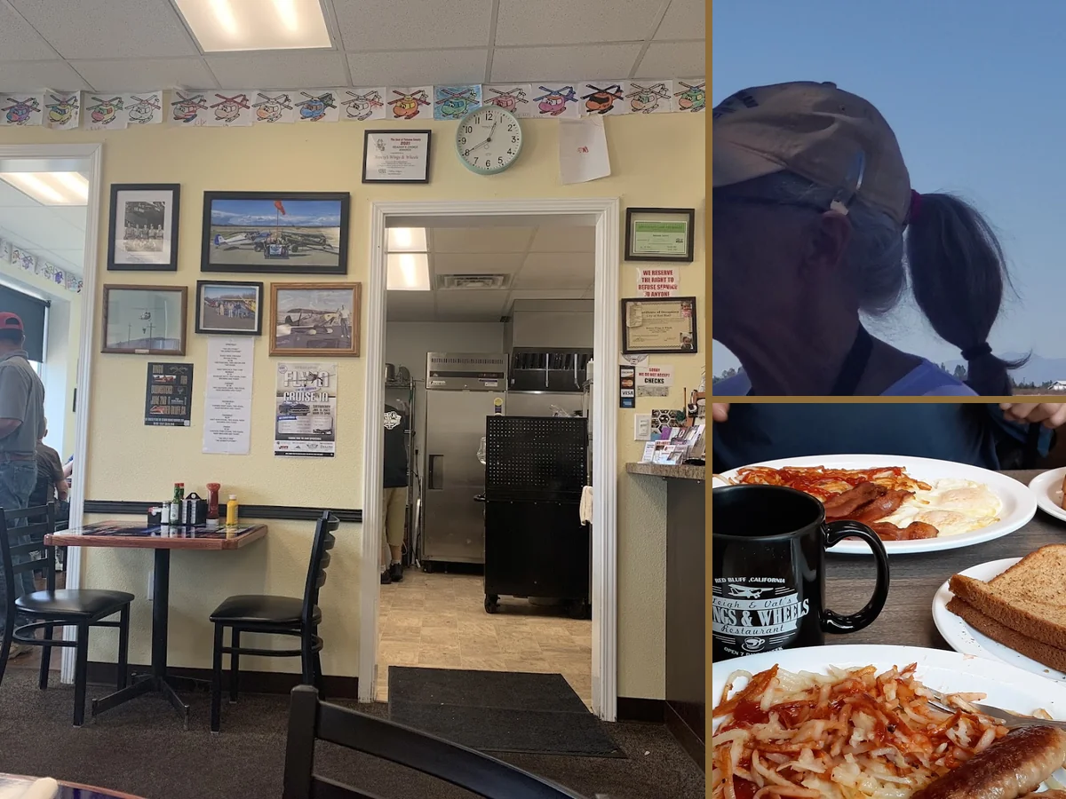 American diner-style interior with bright seating.